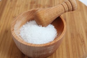 a bowl of salt